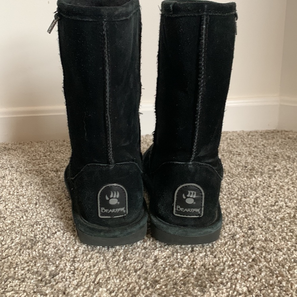 Bearpaw Black Short Boots - Picture 3 of 6